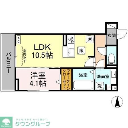 ルヴィータ庄内通の物件間取画像